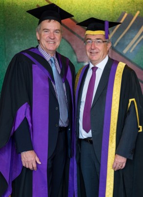 John Manville with UCL Provost & President Prof Michael Arthur